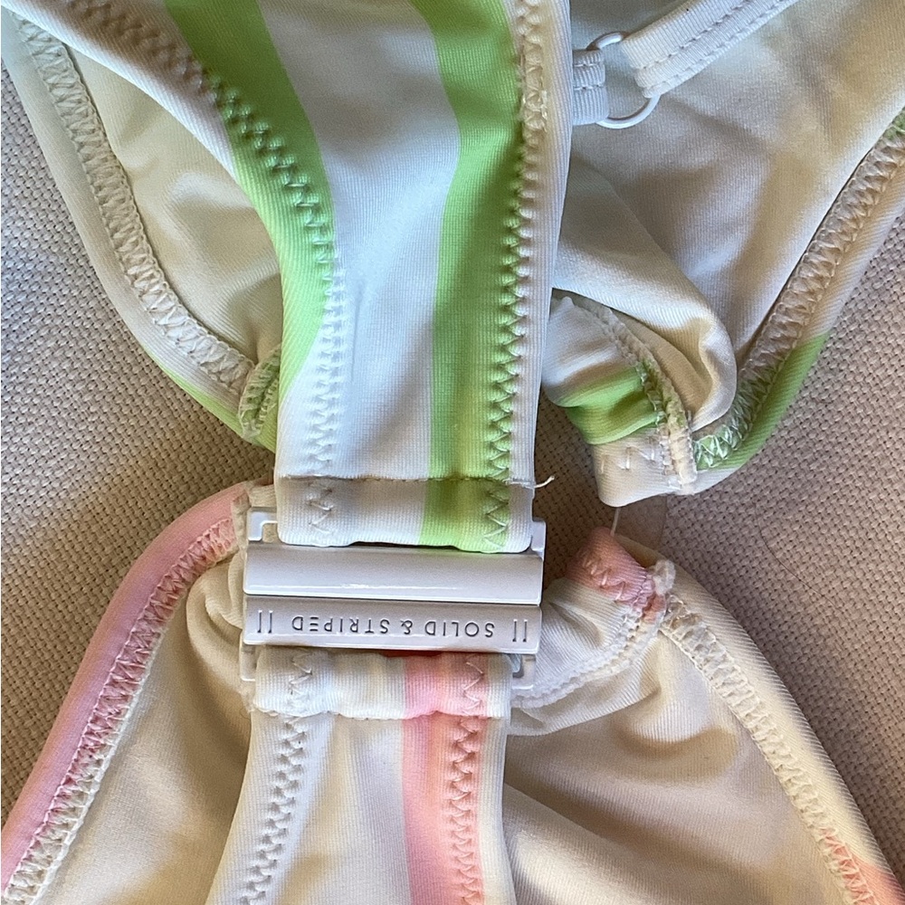 NWT ANTHROPOLOGIE SOLID & STRIPED "The Esme One-Piece" HTF Sold out! - Picture 12 of 16